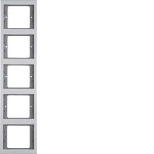 Berker 13537003 Rahmen 5fach senkrecht K.5 Alu Mesch Shop Berker 13537003 Rahmen 5fach senkrecht K.5 Alu Mesch Shop